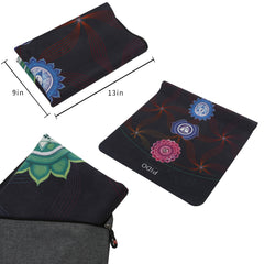 Widened and folded yoga mat