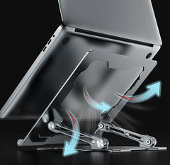 Adjustable Laptop Stand Portable Computer Stand Aluminum Alloy Laptop Riser Compatible Laptop Stand Holder
